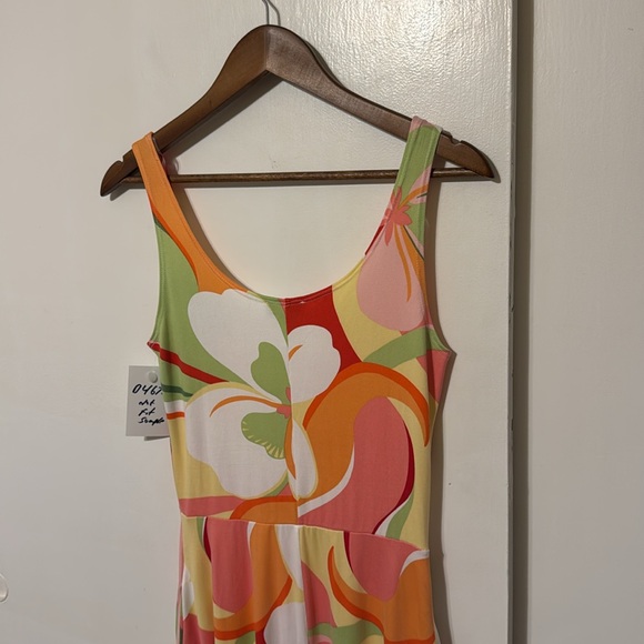 Thyme & Honey Groovy 60s 70s Soft Tank Fit Flare Dress - Picture 10 of 11